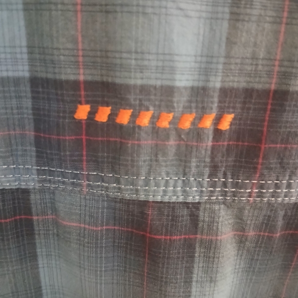 Ariat Rebar Women's Blue  Plaid Button Up Shirt With Tab Sleeves Size XXL - Picture 9 of 10